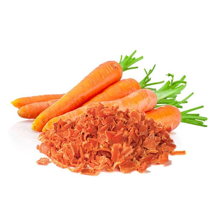 Dehydrated Orange Red Dried Carrot Chips Low Sugar