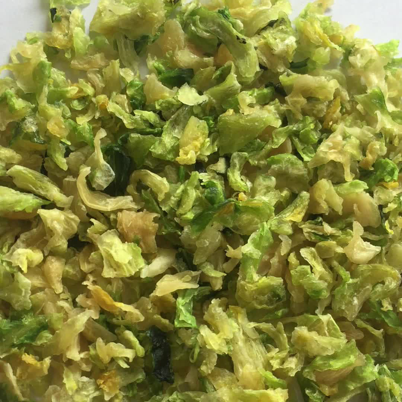 Air Dehydrated Cabbage Flakes Natural Green Colour