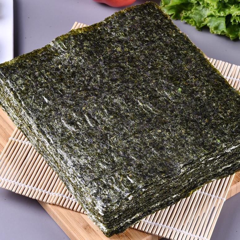 Widely Available Vacuum Sealed Sushi Nori Sheets Dark Green Color