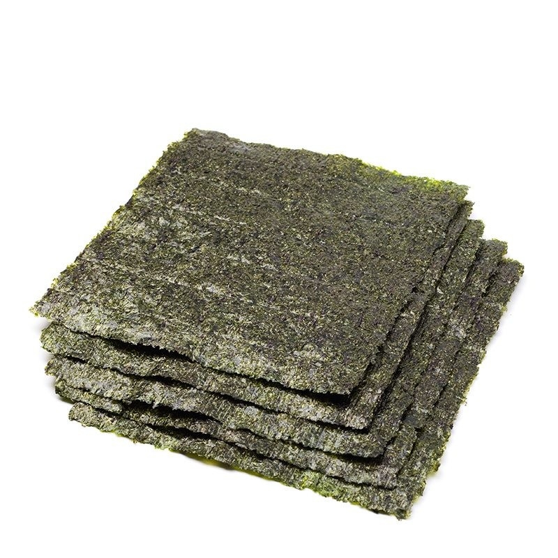 Dark Green Algas Nori For Sushi Natural Seaweed Flavor Roasted Sushi Nori