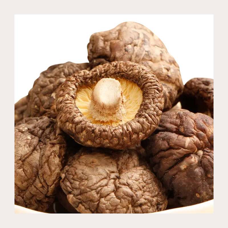 100% Natural Dried Shiitake Mushrooms No Additives Bag Packaging
