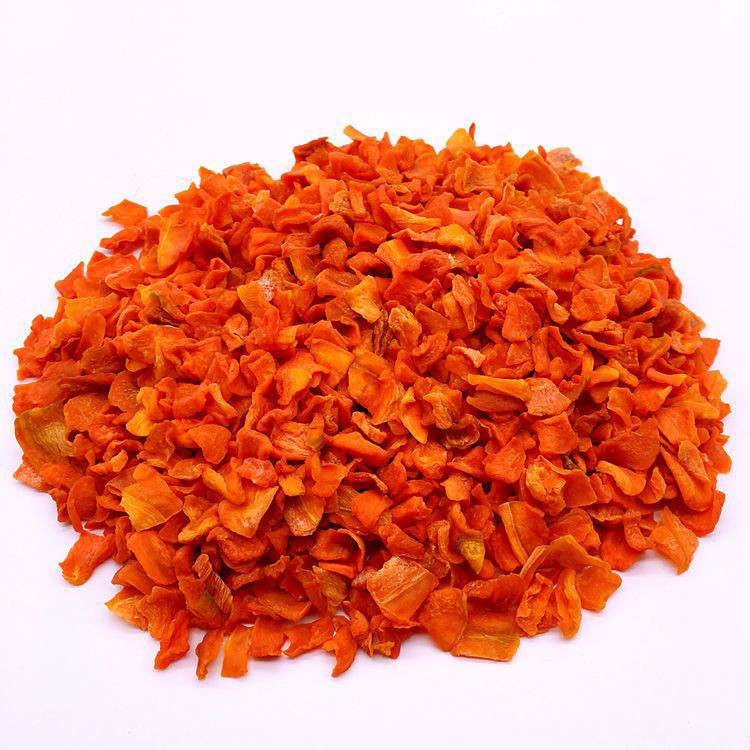 Air Dried Carrot Chips Dehydrated Carrot Flakes Nutritious Snack Alternative