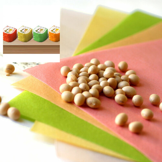 21*19cm  Mamenori Sheets With Rainbow Soybean Paper For Making Sushi