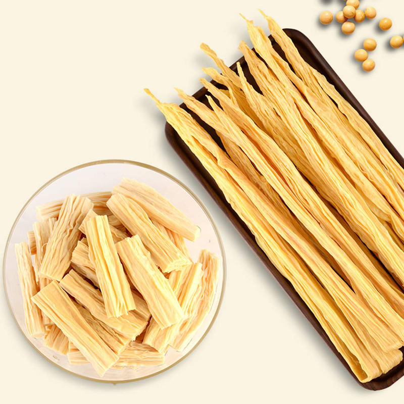 HACCP Certified Dried Bean Curd Sticks Suitable For Vegetarians Contains Soy