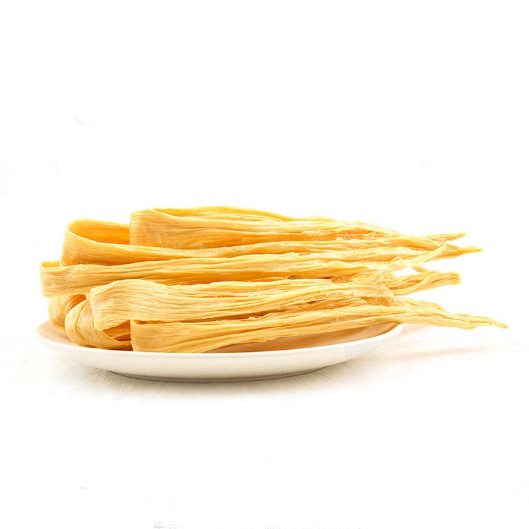 Bright Yellow Yuba Dried Tofu Skin  Protein Fiber Vegan Food Soak In Water 30min Pre Cooking