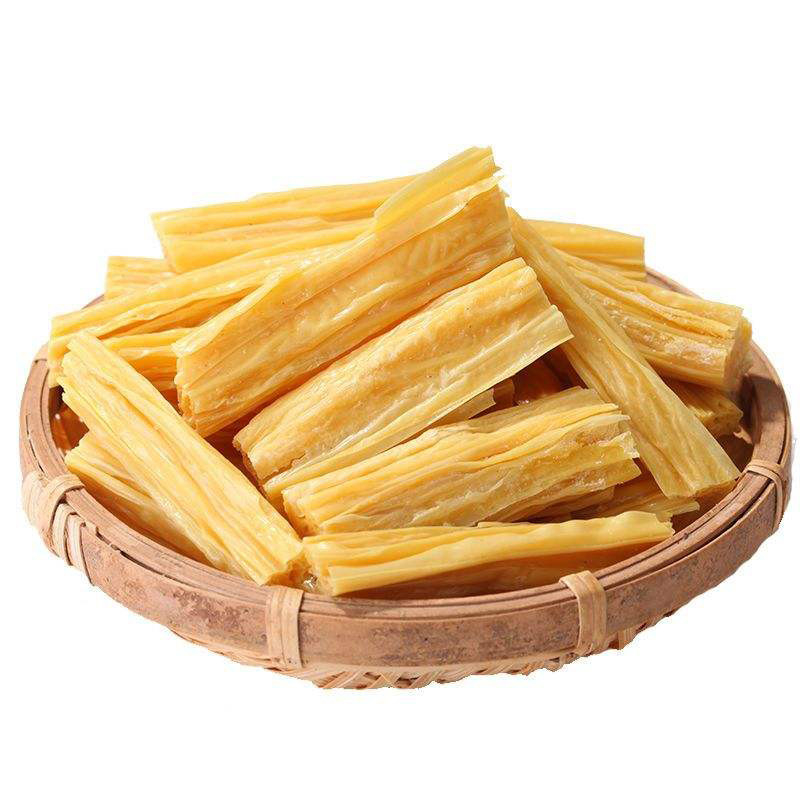 Bright Yellow Yuba Dried Tofu Skin  Protein Fiber Vegan Food Soak In Water 30min Pre Cooking