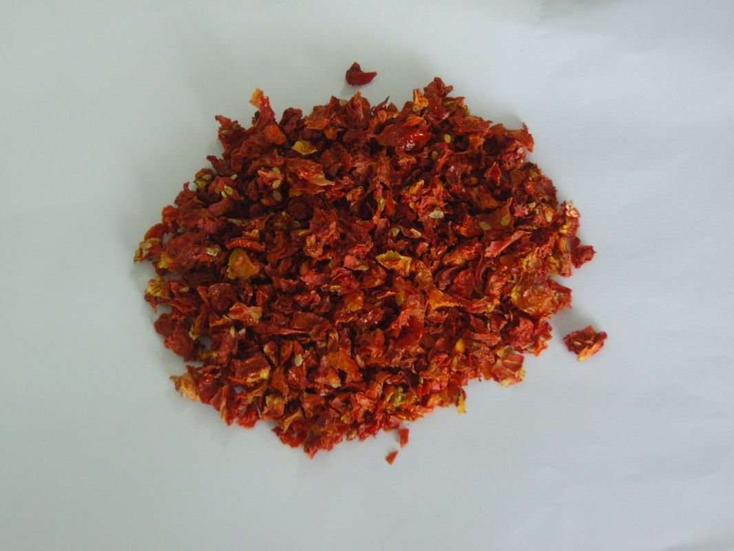 None Additives Organic Air Dried Tomatoes Splice For Home Bright Red Color