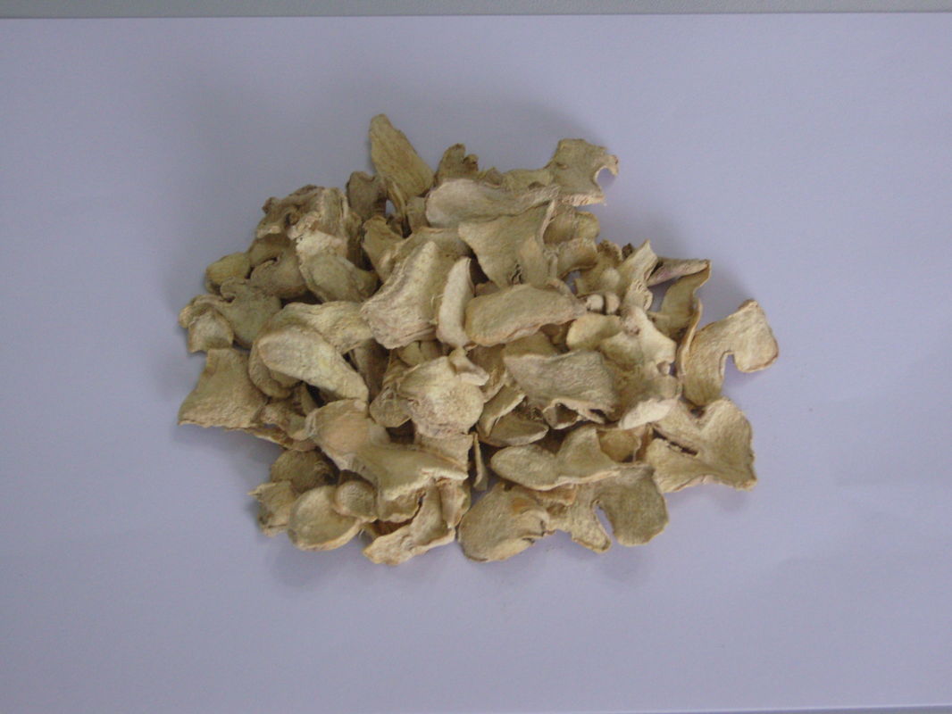 Chinese Healthy Dried Ginger Root Slices Natural Color HACCP Standard
