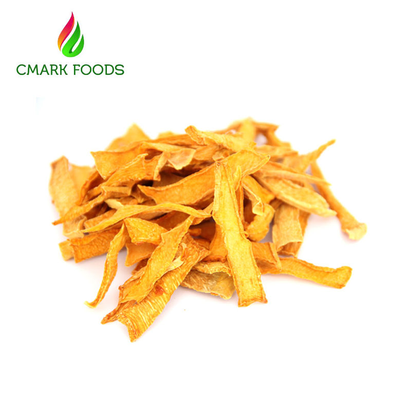 HACCP Standard Dried Pumpkin Slices / Dehydrated Pumpkin Flakes Golden Yellow Color