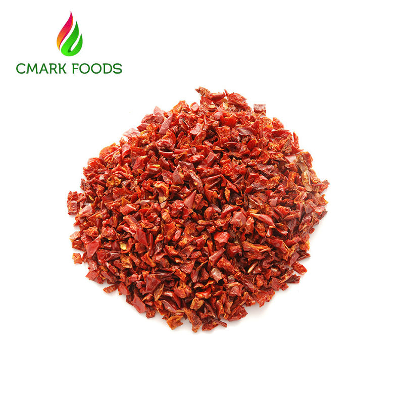 HACCP Standard Red Dried Bell Pepper / Sweet Pepper Flakes Delicious For Food