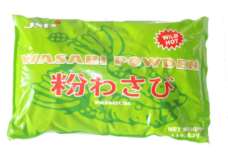 Green Pure Wasabi Powder Japanese Wasabi Powder 100 - 120 Mesh HACCP Certification