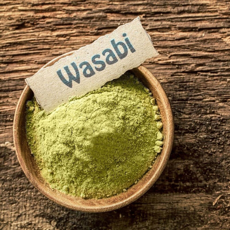 Premium Pure Wasabi Powder 100-120 Mesh with Light Green Color and Max 8% Moisture for Sushi Seasoning