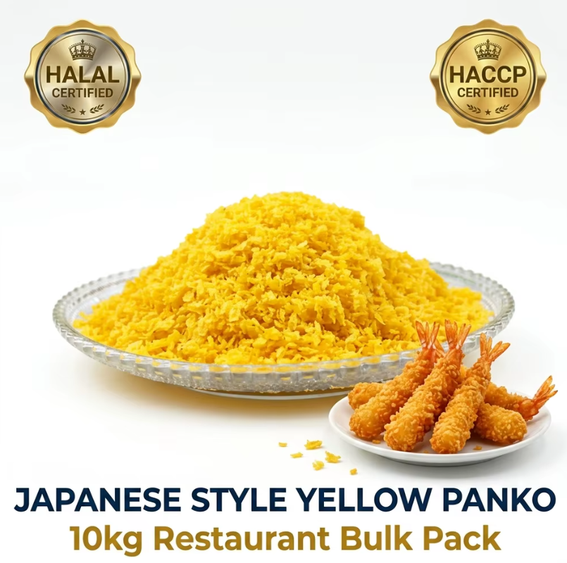 Halal HACCP Certified Japanese Panko Breadcrumbs with 4-6mm Size for Low Oil Absorption in Fried Foods