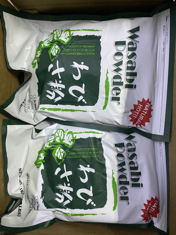 Hotel Catering Wasabi Powder 1kg Bag 10 Bags Carton Wholesale Retail Japanese Cuisine Green Condiment