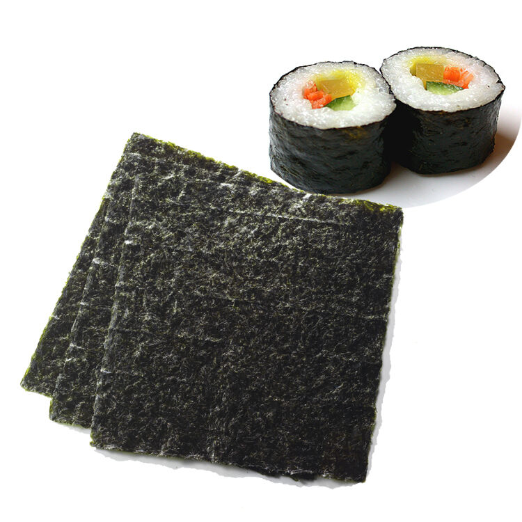 HACCP Certified Roasted Sushi Nori Sheets 19x21cm Food Safety Export Grade 100 Sheets Per Bag Wholesale Seaweed