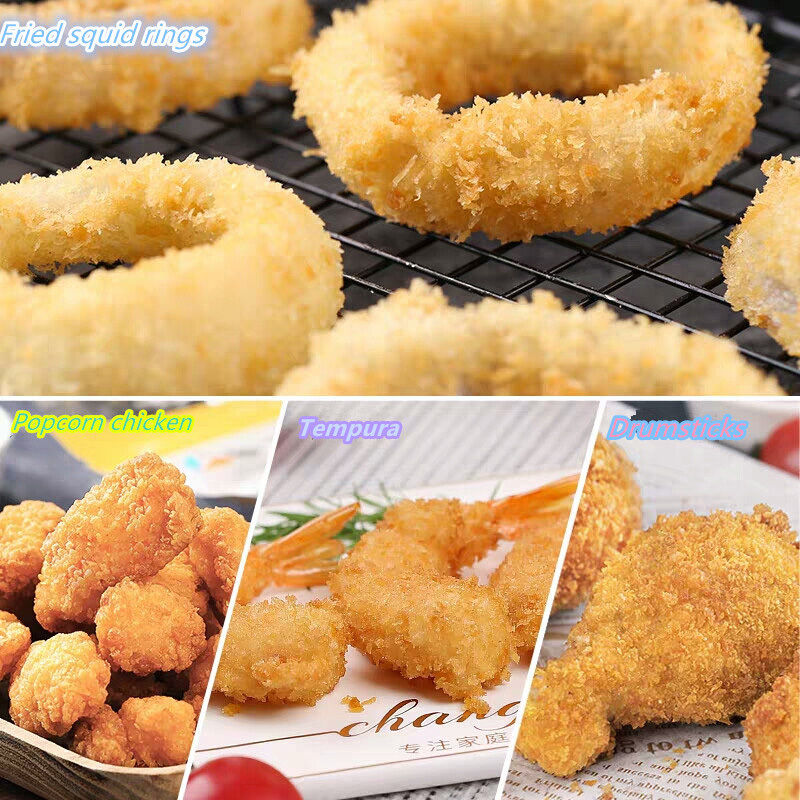 White Panko Bread Crumbs 4-6mm Salt Reduced Healthy Coating Fried Foods 1kg 10kg Bag