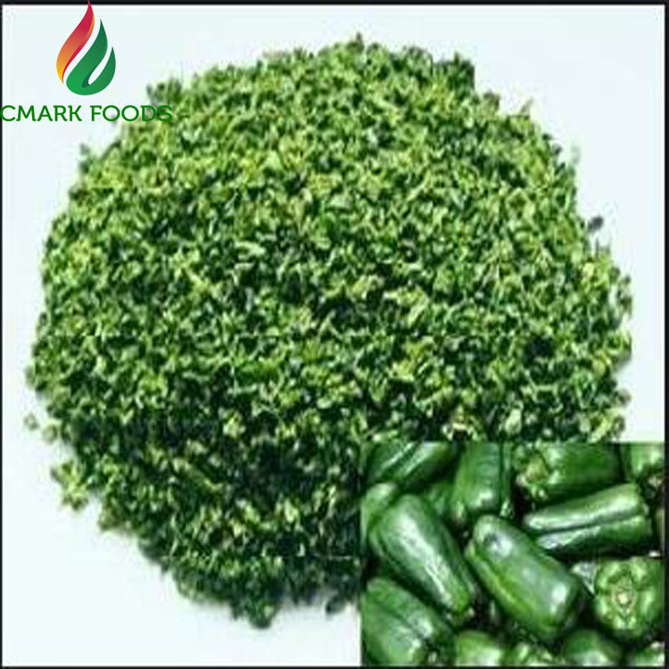 Max 7% Moisture Natural Air Dried Green Bell Pepper Dehydrating 9x9mm