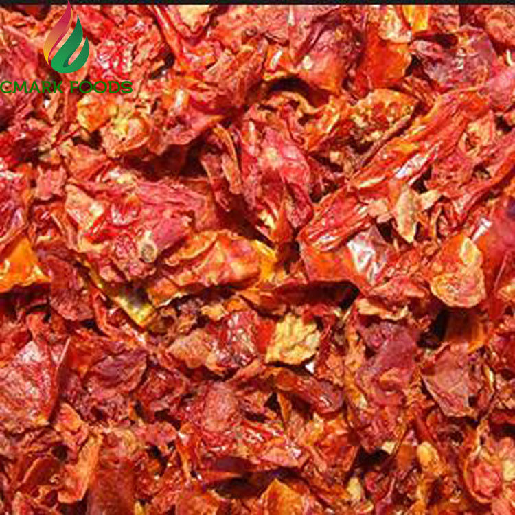 Red Air Dehydrated Tomato Flakes 9×9mm ISO FDA HACCP Certificate