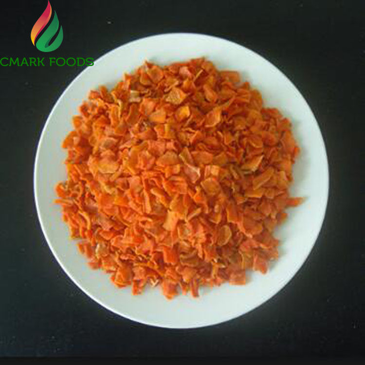 Orange Colour Dried Dehydrated Carrots 10x10x3mm 3x3mm