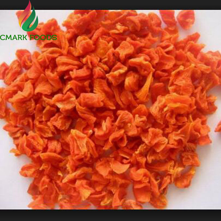 Dry Cool Place Storage HALAL Orange Red Dried Carrot Chips Low Sugar