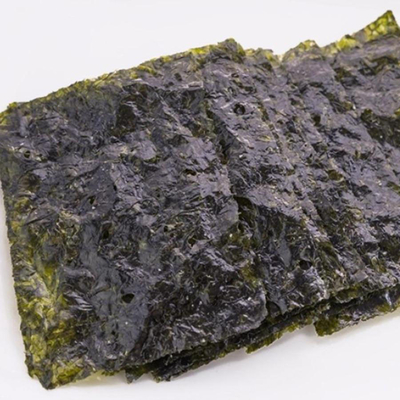 Roasted Seaweed Dried Nori Sheets 100 Per Bag Dark Green