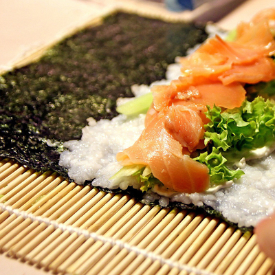 Rectangular Roasted Seaweed Nori Widely Available And Made With Seaweed Ingredients