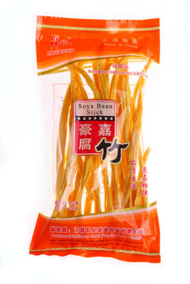 Bright Yellow Chinese Dried Bean Curd Stick Nutrition Fuzhu For Restaurant