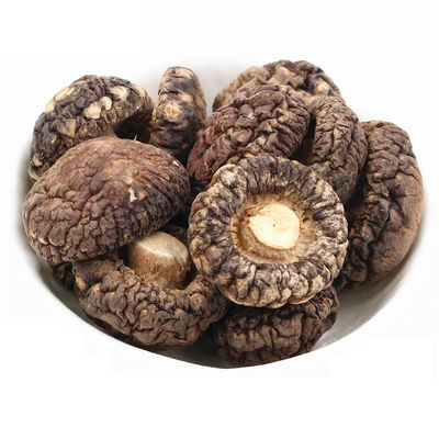 Brown Dehydrated Flat Shiitake Mushroom With Intense Mushroomy Aroma