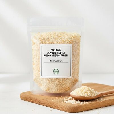 Non-GMO Japanese Style Panko Bread Crumbs with Max 10% Moisture and HACCP Certification