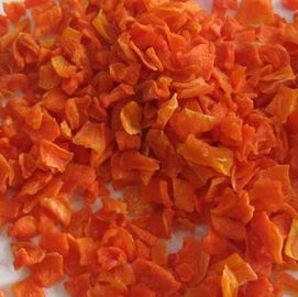 Max 7% Moisture Dried Carrot Cubes Dehydrated Vegetable Flakes ISO / HACCP